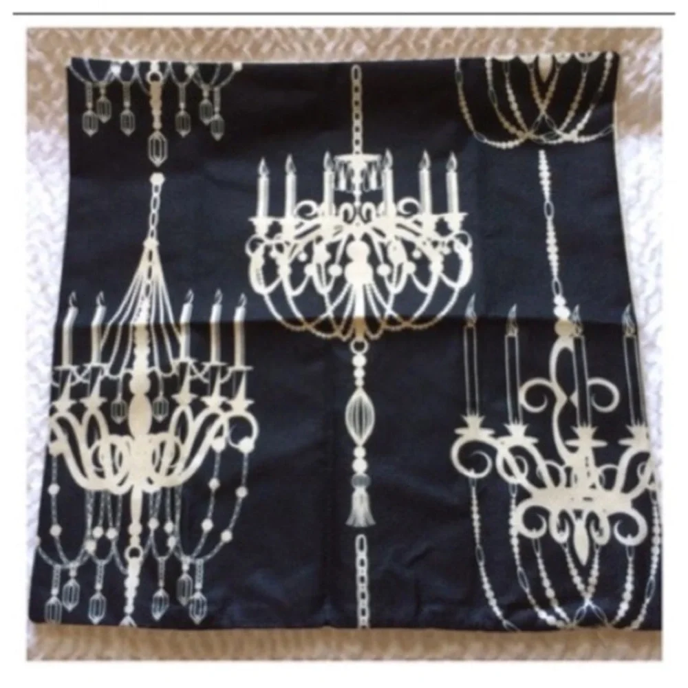 Black Chandelier Pillowcase